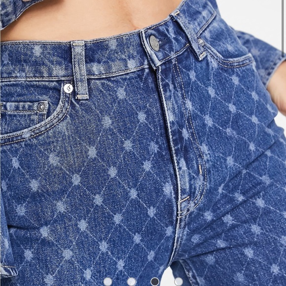 & other stories printed flare jeans - Picture 3 of 4